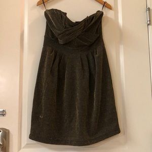 Black and gold dress